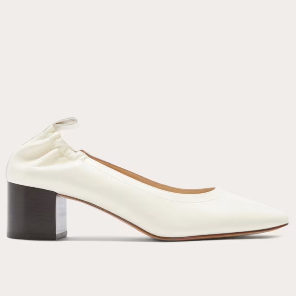 NWT NIB Everlane The Day Heel in Narrow Fit - Bone